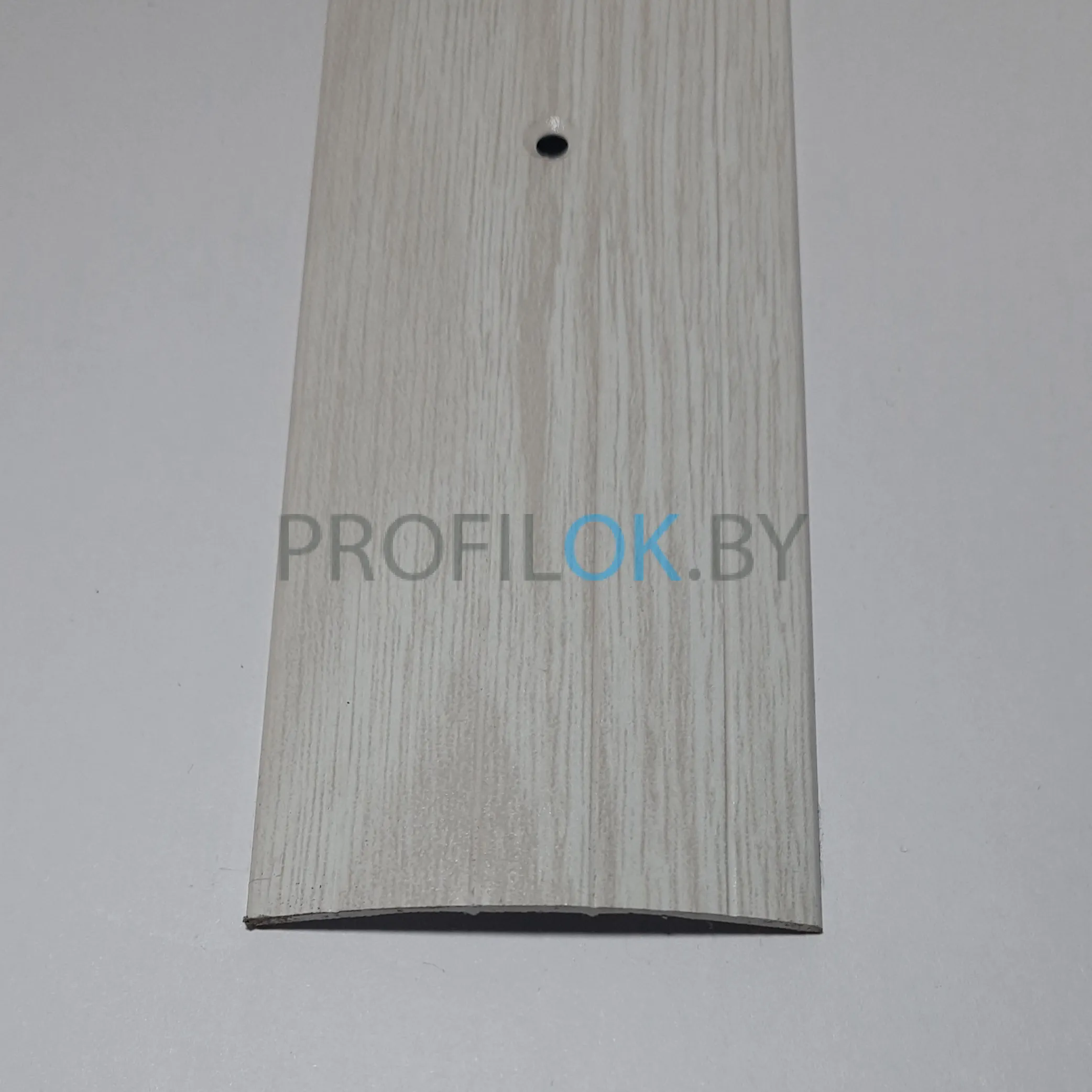 Порог алюминиевый широкий 60мм Ясень серый