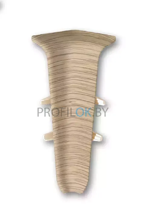 Напольный пластиковый плинтус ПВХ Деконика Дуб светлый ideal Deconika