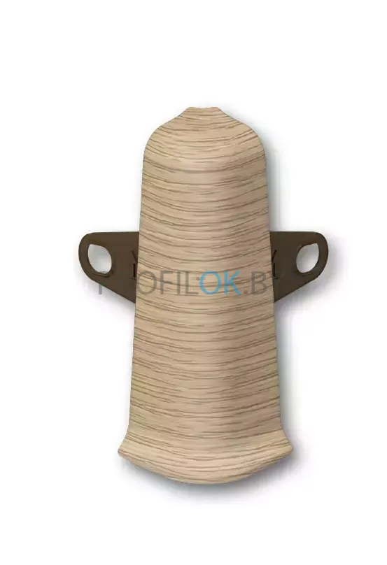 Напольный пластиковый плинтус ПВХ Деконика Дуб светлый ideal Deconika