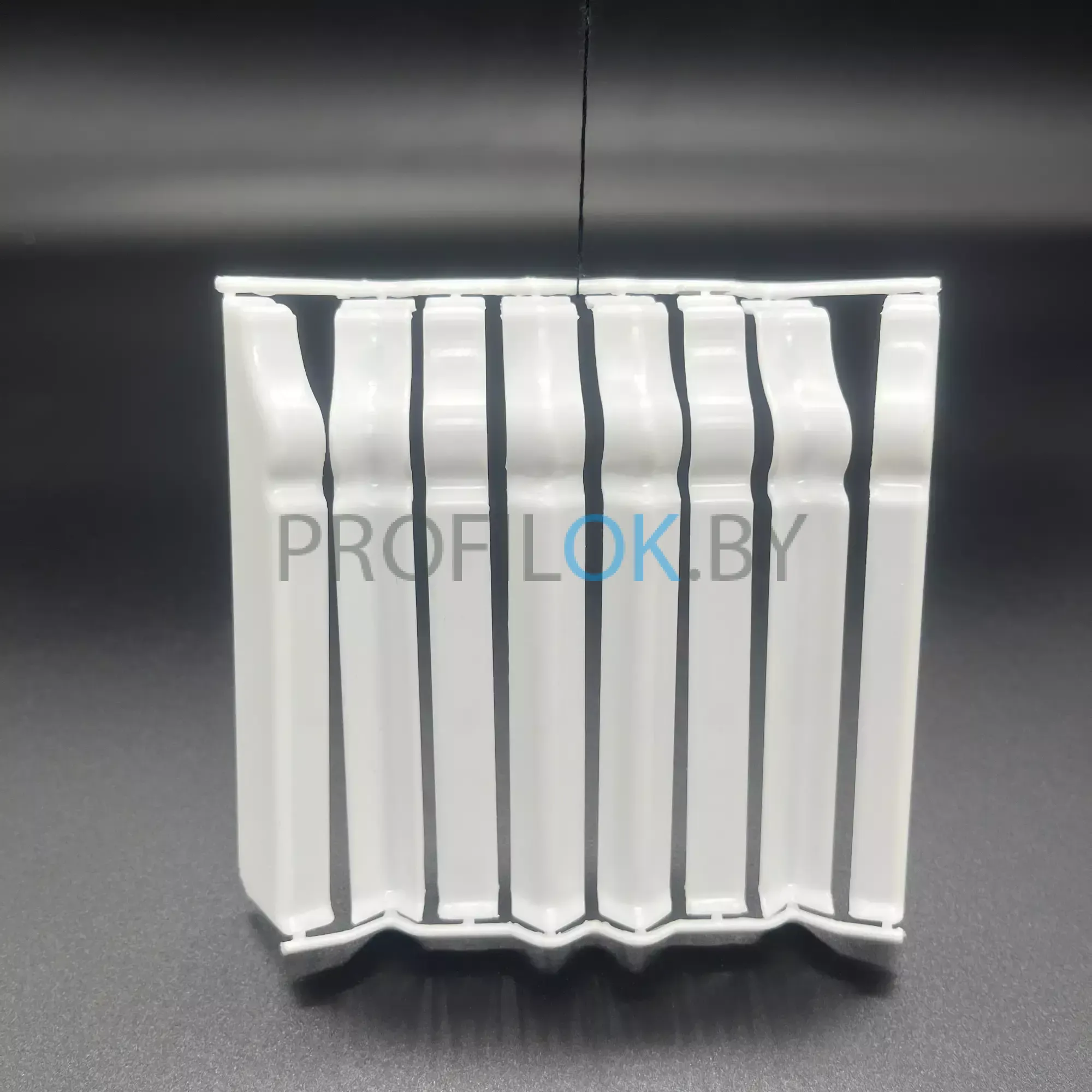 Плинтус напольный Идеал Дюра фигурный 001 Белый 80x15x2200 мм