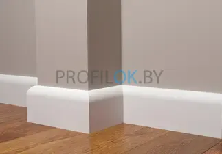 Плинтус напольный Zeta JX480-R7: напольный, дюрополимер, 2000×70×13